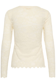 Cream lace shirt Pitia crème