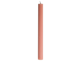 Set/3 ribbelkaarsen roze 25cm