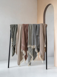 Plaid visgraat zwart-wit