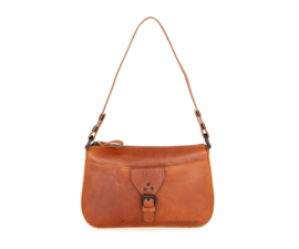 Schoudertas gesp cognac