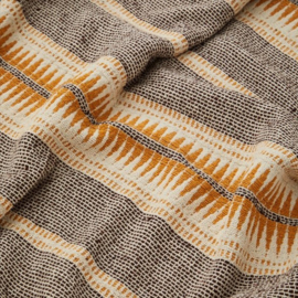 Plaid ecru/ bruin/ oker