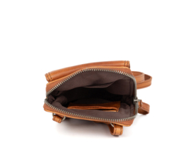 Crossbody mini cognac