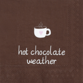 Servetten "Hot chocolate wheather"
