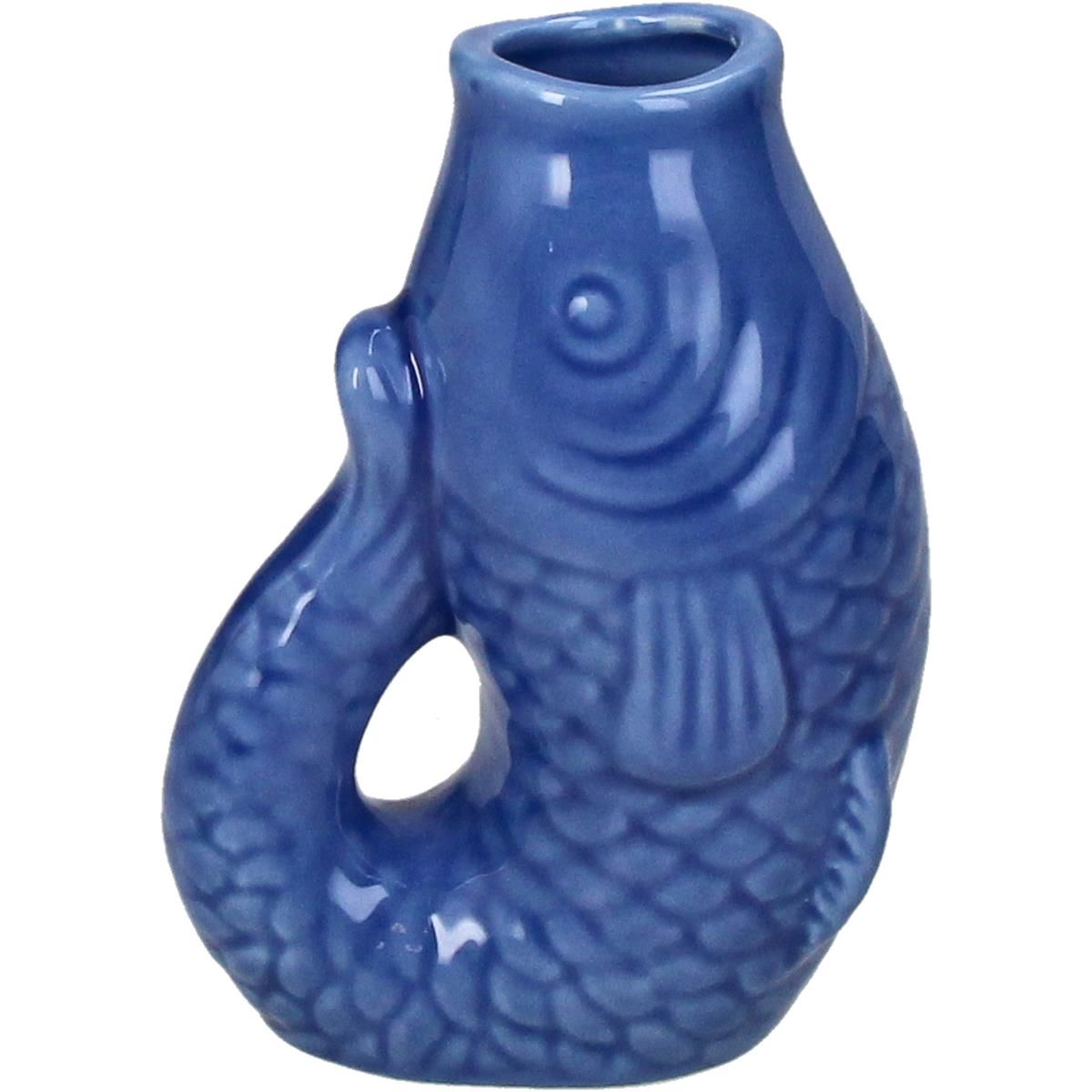 Vaasje vis blauw