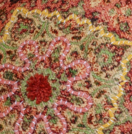 Kussen multicolor roze-oranje