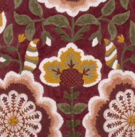 Kussen velvet bordeaux