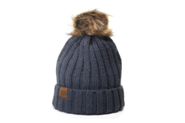 Muts gebreid blauw