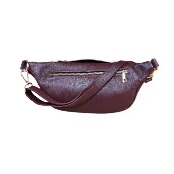 Fique The Label tas Cleo bordeaux leather