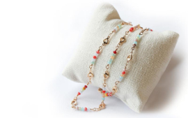 Brillenketting kraaltjes multicolor