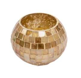 Windlicht mozaïek goud
