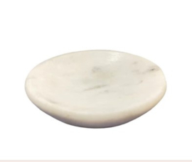 Schaaltje/ zeepbakje wit marmer