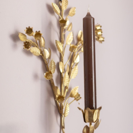 Kandelaar hangend goud bloemen