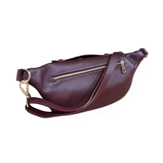 Fique The Label tas Cleo bordeaux leather