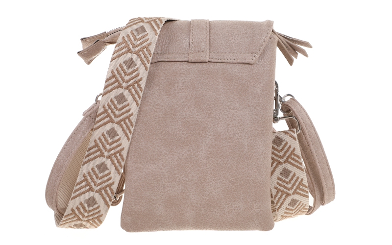 Telefoontasje licht taupe