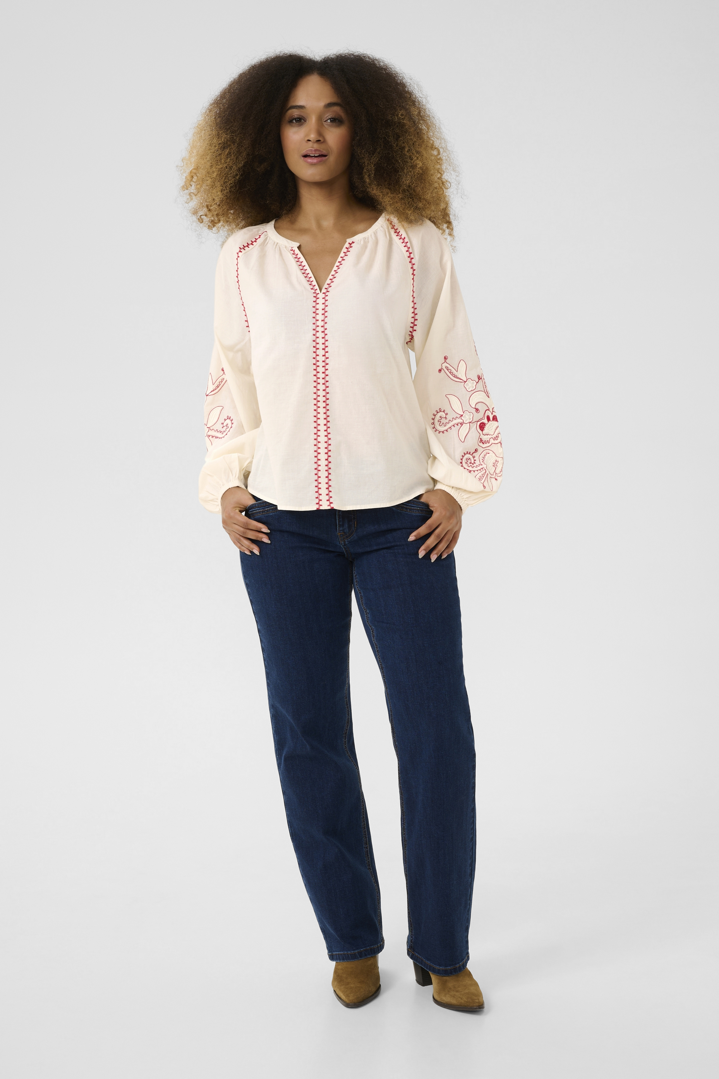Cream blouse Jessica