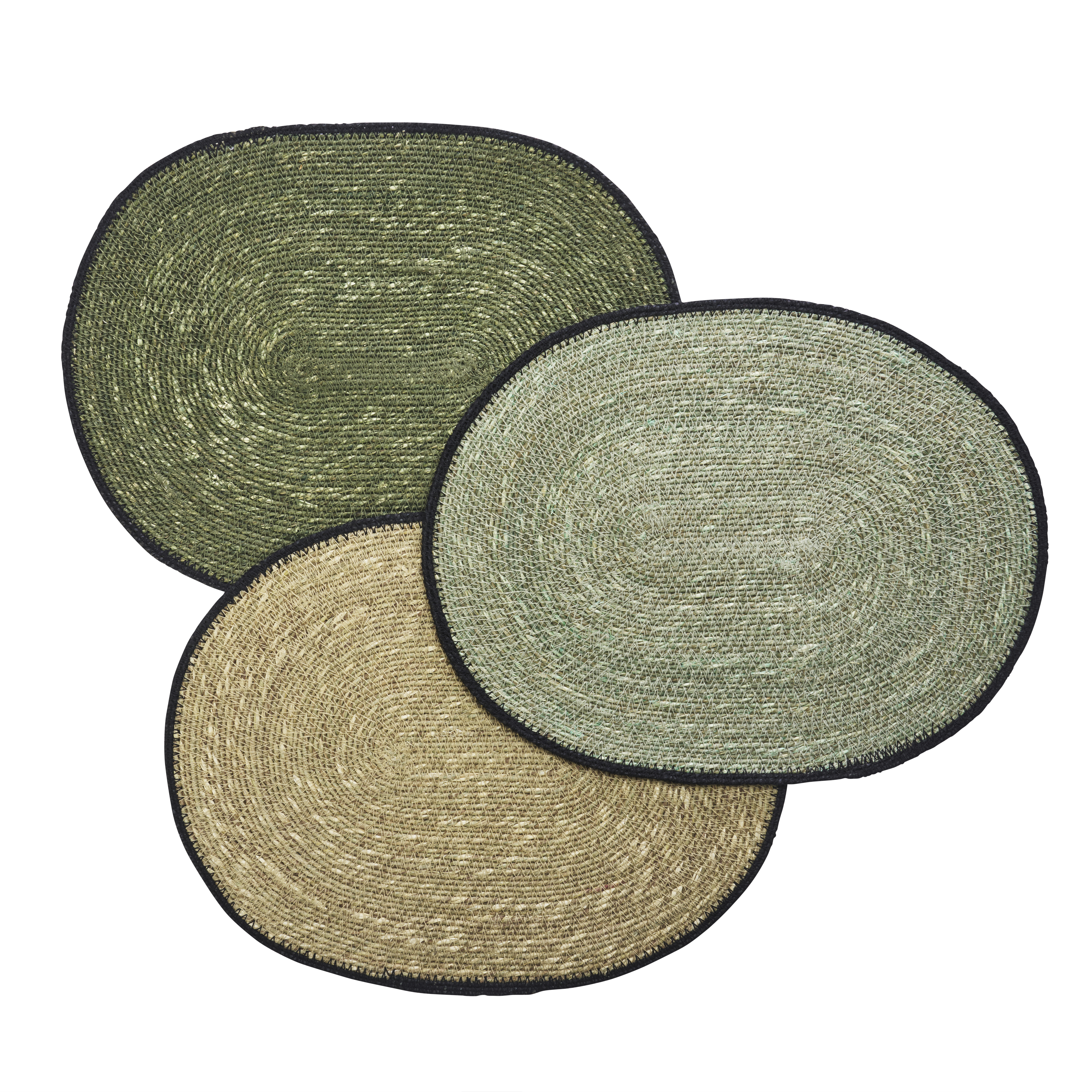 Placemat ovaal zeegras