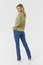 Cream top Hanne groen