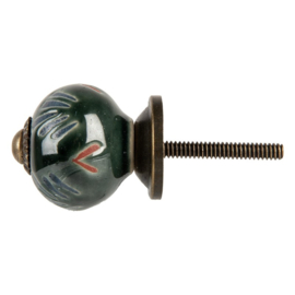 Knop Q43 blauwgroen