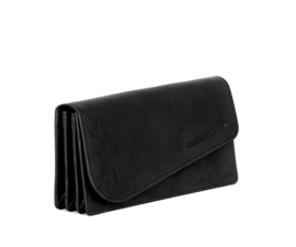 Portemonnee flap zwart