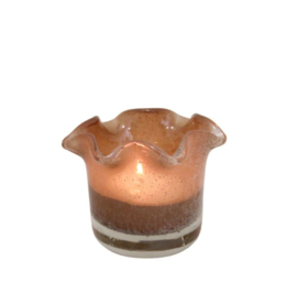 Waxinelichthouder glas