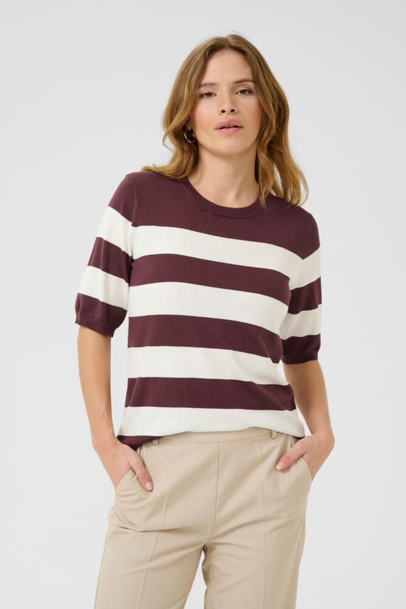Kaffe trui Lizza bordeaux