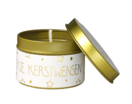 Een blikje kerstwensen wit