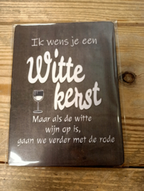 Tekstbord witte kerst