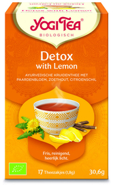 Yogi tea detox with lemon
