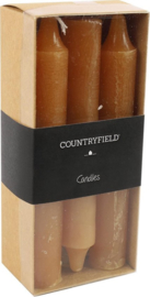Set van 6 kaarsen Countryfield 14cm | Amber