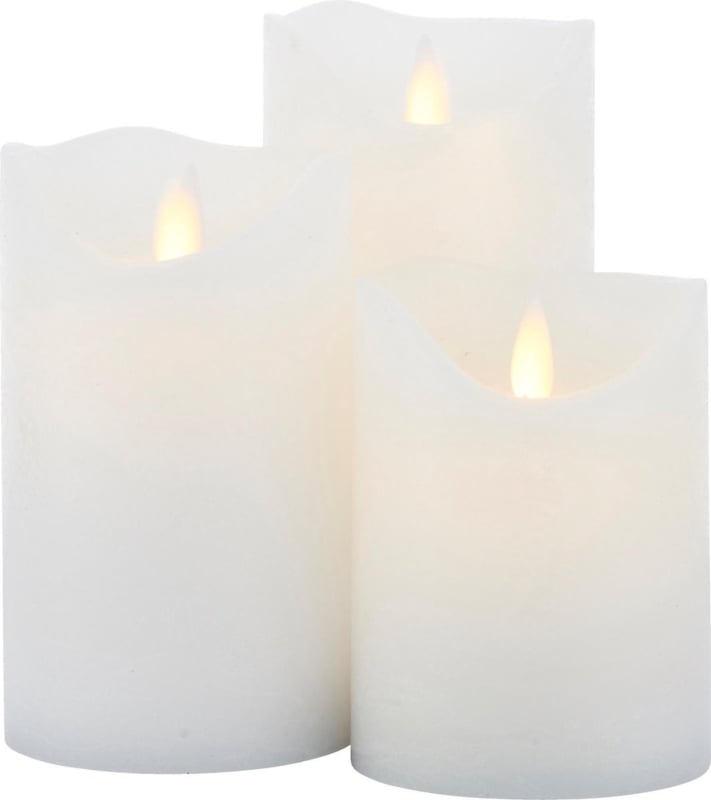 Sirius Exclusive Waxine LED kaarsen (set van 3) - Wit | Kaarsen / houders |  Decoratiestunter