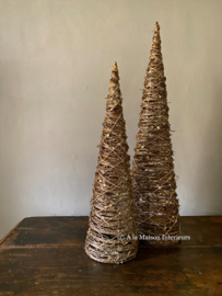 Kerstboom glitter met verlichting, maat S