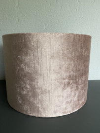 Cilinder lampenkap velvet, kleur gemstone oud roze