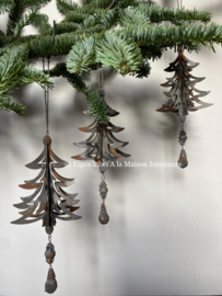 Stalen kerstboom hangers, eigen label