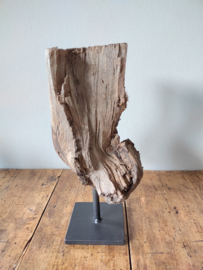 Houten stronk op statief