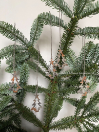 Stalen kerstboom hangers, eigen label