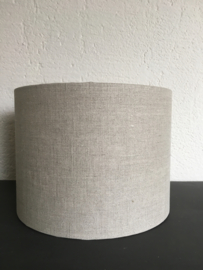 Cilinder lampenkap, kleur linnen donker ( 20x15 cm. )