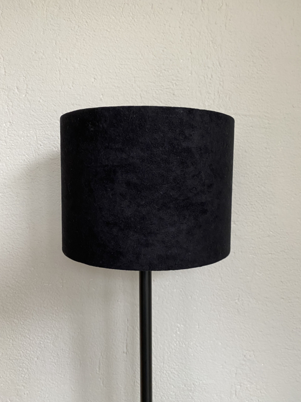 Vaag ozon plakboek Cilinder lampenkap velvet, kleur zwart | Lampenkappen | A la Maison  Interieurs / PMS Hekwerken