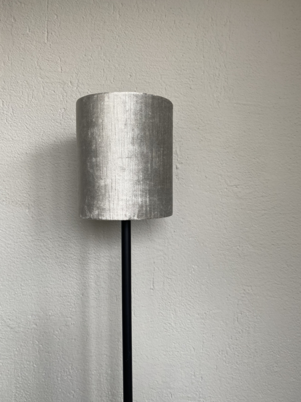Natuur heden buik Cilinder lampenkap velvet, kleur gemstone zilver | Lampenkappen | A la  Maison Interieurs / PMS Hekwerken
