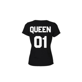 T-shirt Queen + Rugnummer