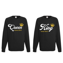 Sweater King & Queen since + Kroon