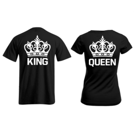 T-shirt King & Queen + Kroon