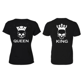 T-shirt King and Queen Skull