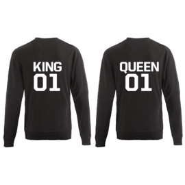 Sweater King & Queen + rugnummer