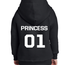 Hoodie Princess + rugnummer