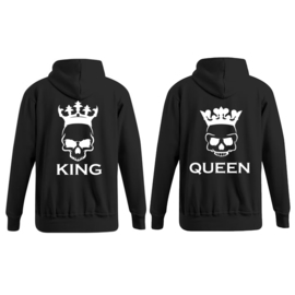 Hoodie King & Queen Skull