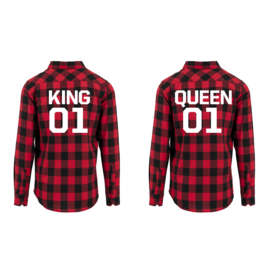 Hemden King & Queen + Rugnummer