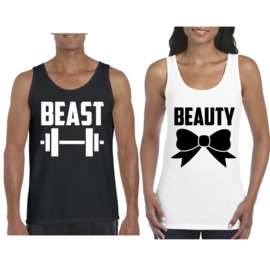 Tanktop Beaty & Beast (Black&White)