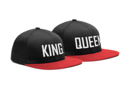 King & Queen cap geborduurd