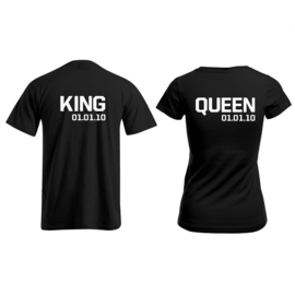 T-shirt King & Queen + Dato