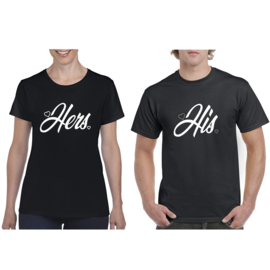 T-shirt His and Hers hartje